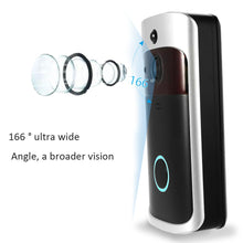 Load image into Gallery viewer, Smart Wireless WiFi Security DoorBell Visual Recording Consumption Remote Home Monitoring Night Vision Smart Video Door Phone