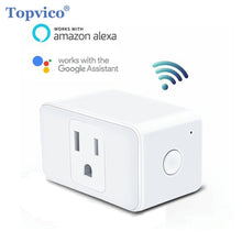 Load image into Gallery viewer, Topvico WIFI Switch Smart Plug Socket Power Timer US 100 -250V work Google Home Amazon Alexa Echo Smart House Home Automation