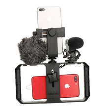 Load image into Gallery viewer, Ulanzi Smartphone Camera Handheld Video Rig Video Gear with Wide Angle Lens Microphone LED Light for iPhone Max X 8 7 Samsung S8