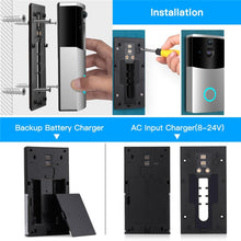 Load image into Gallery viewer, WIFI Video doorbell camera intercom system wireless home ip door bell phone chime w/ PIR 2 way audio iOS Android battery powered