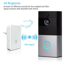 Load image into Gallery viewer, WIFI Video doorbell camera intercom system wireless home ip door bell phone chime w/ PIR 2 way audio iOS Android battery powered