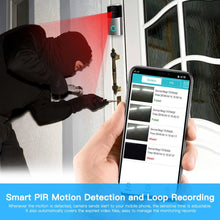 Load image into Gallery viewer, WIFI Video doorbell camera intercom system wireless home ip door bell phone chime w/ PIR 2 way audio iOS Android battery powered