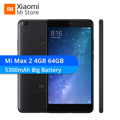 Xiaomi Mi Max 2 4GB RAM 64GB ROM Max2 Mobile Phone Snapdragon 625 Octa Core 5300mAh Battery 6.44