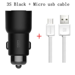Xiaomi ROIDMI 3S Bluetooth 5V 3.4A Car Charger Music Player FM Smart APP for iPhone and Android Smart Control MP3 Player