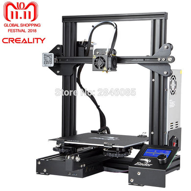 cheap 3d printer Creality Ender3/Ender-3X Upgraded Tempered Glass Optional,V-slot Resume Power Failure Printing DIY KIT Hotbed