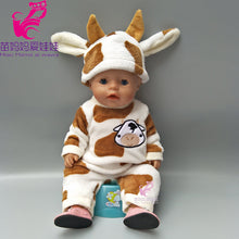 Load image into Gallery viewer, Doll Clothes for 43cm Baby Doll Coat Unicorn Hoodie 17&quot; or 18&quot; Baby Doll Dress