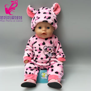 Doll Clothes for 43cm Baby Doll Coat Unicorn Hoodie 17" or 18" Baby Doll Dress