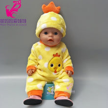 Load image into Gallery viewer, Doll Clothes for 43cm Baby Doll Coat Unicorn Hoodie 17&quot; or 18&quot; Baby Doll Dress