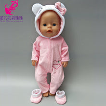 Load image into Gallery viewer, Doll Clothes for 43cm Baby Doll Coat Unicorn Hoodie 17&quot; or 18&quot; Baby Doll Dress