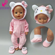 Load image into Gallery viewer, Doll Clothes for 43cm Baby Doll Coat Unicorn Hoodie 17&quot; or 18&quot; Baby Doll Dress