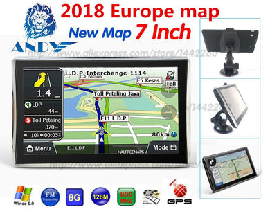 katarina  X7 7inch Car Gps navigation 800MHZ FM/8GB/DDR 128M New Maps Russia/Belarus/Kazakhstan Europe/USA+Canada gps navigator