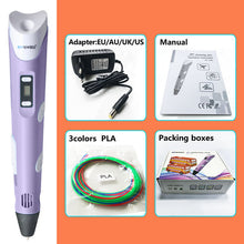 Load image into Gallery viewer, myriwell 3d pen 3d pens,LED display,ABS/PLA Filament,3 d pen Add special brackets to protect hands, 3d printed pen Gift for Kids