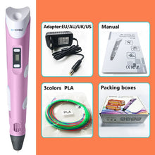 Load image into Gallery viewer, myriwell 3d pen 3d pens,LED display,ABS/PLA Filament,3 d pen Add special brackets to protect hands, 3d printed pen Gift for Kids