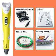Load image into Gallery viewer, myriwell 3d pen 3d pens,LED display,ABS/PLA Filament,3 d pen Add special brackets to protect hands, 3d printed pen Gift for Kids