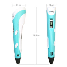 Load image into Gallery viewer, myriwell 3d pen 3d pens,LED display,ABS/PLA Filament,3 d pen Add special brackets to protect hands, 3d printed pen Gift for Kids